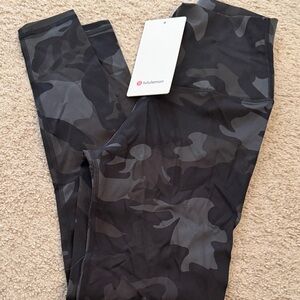 lululemon athletica Black Camo Leggings